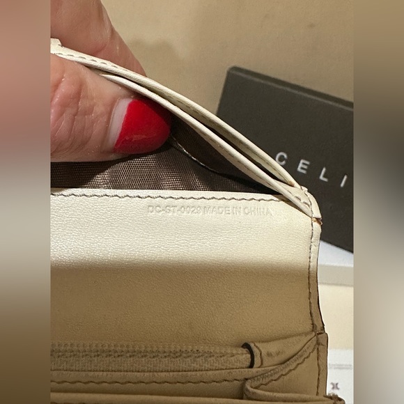 Celine Macadam Embossed Leather and Tan Canvas Long Wallet w/box & dustbag - Picture 13 of 16